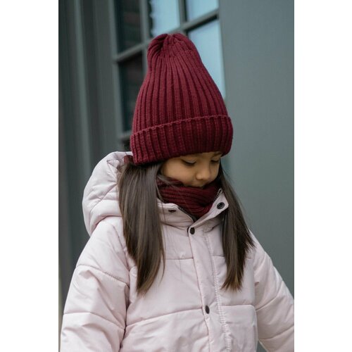 фото Шапка ko-ko-ko, размер 62, бордовый