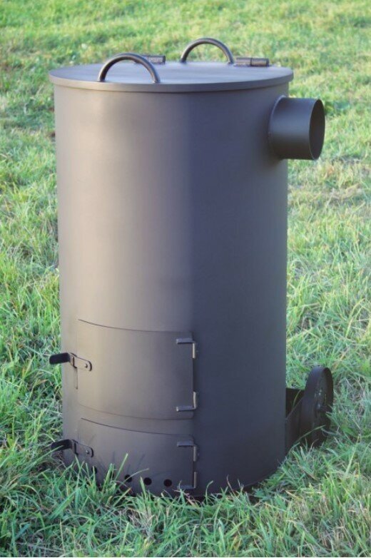 Печь для сжигания мусора УСМ-1. 260л., 3мм - фотография № 5