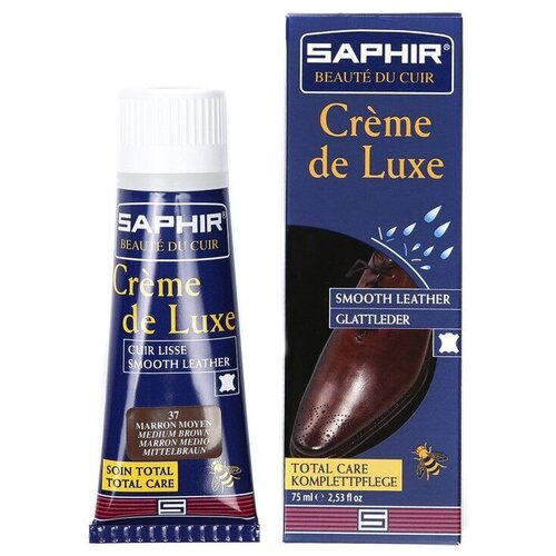 Saphir Крем Creme de Luxe 37 medium brown, 75 мл