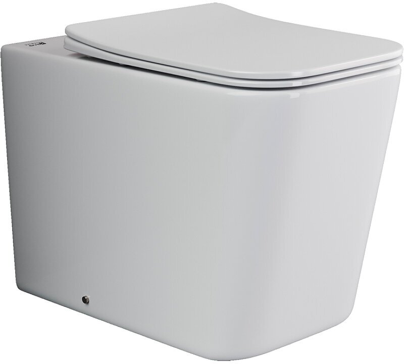 фото Напольный приставной унитаз Ceramica Nova Cubic Rimless CN1809