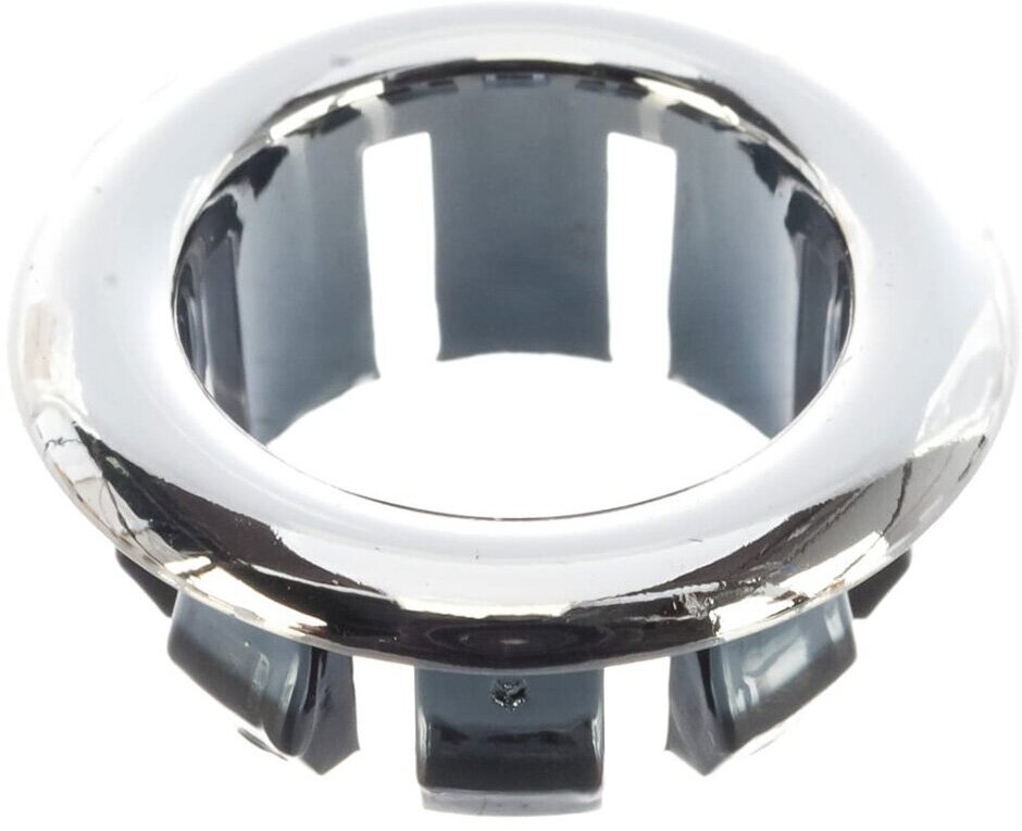 Втулка для перелива раковины MasterProf хром, диаметр 31 мм, пластиковая