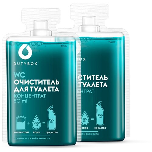 Средство для сантехники DutyBox WC концентрат очист туал и ванной 50мл