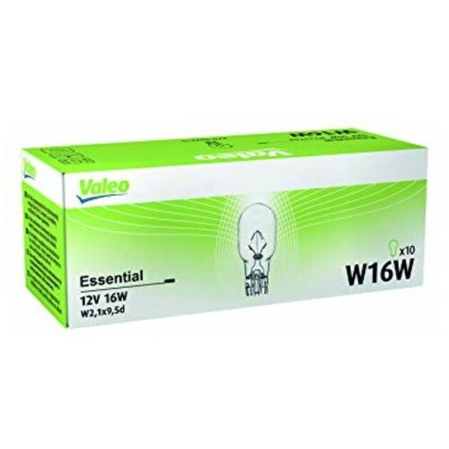 Лампа автомобильная накаливания Valeo Essential W16W W2 032215 W2.1×9.5d 2700K 10 шт.
