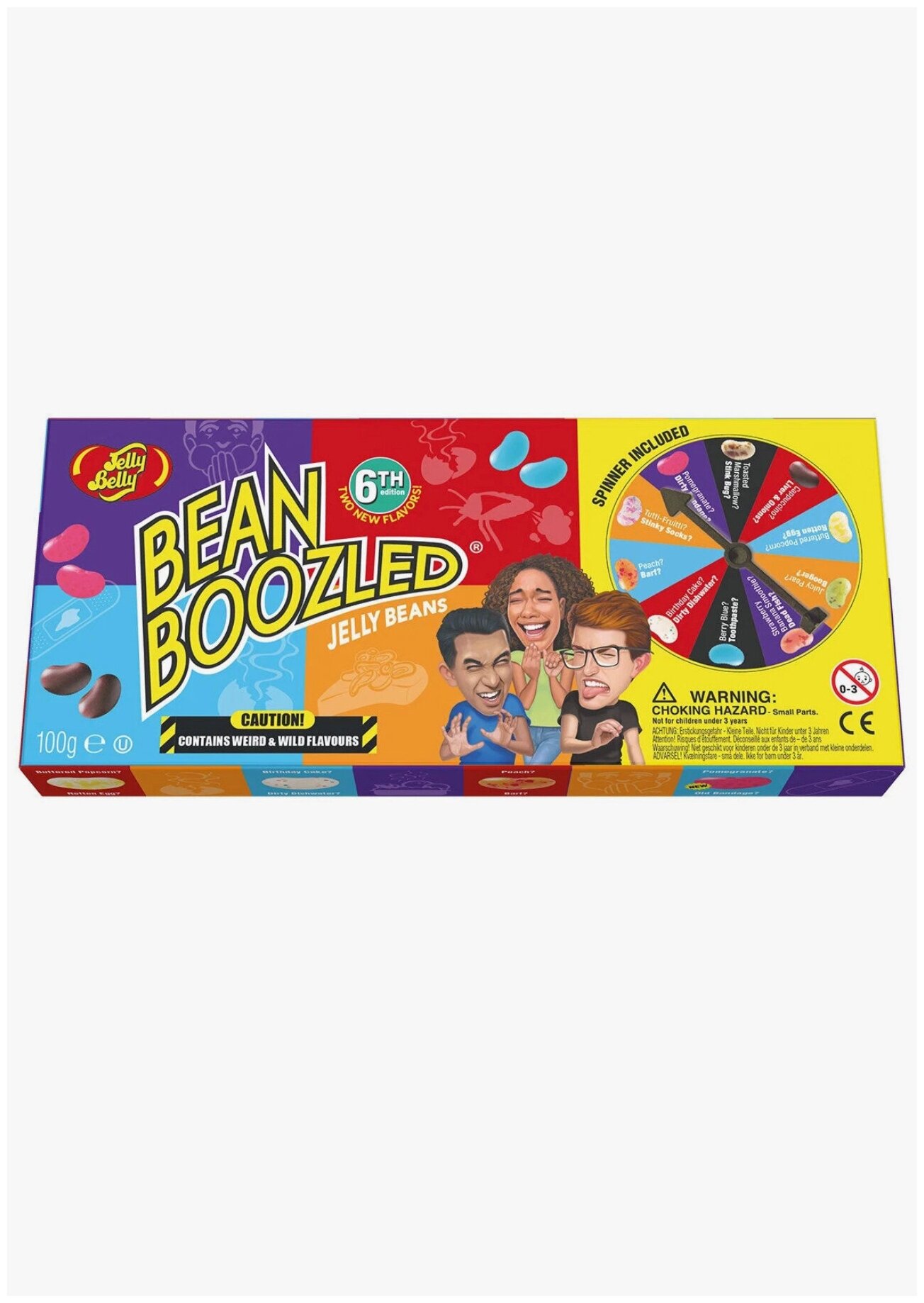 Набор драже Bean Boozled 6-ая версия с рулеткой 100 гр - фотография № 1