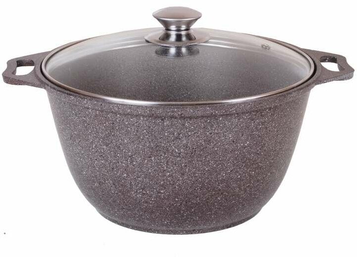 Кастрюля 2 л KUKMARA Marble Induction, кмки22а, алюминий, кофейный ...