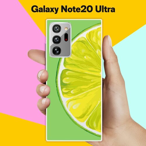 Силиконовый чехол на Samsung Galaxy Note20 Ultra Лайм / для Самсунг Галакси Ноут 20 Ультра