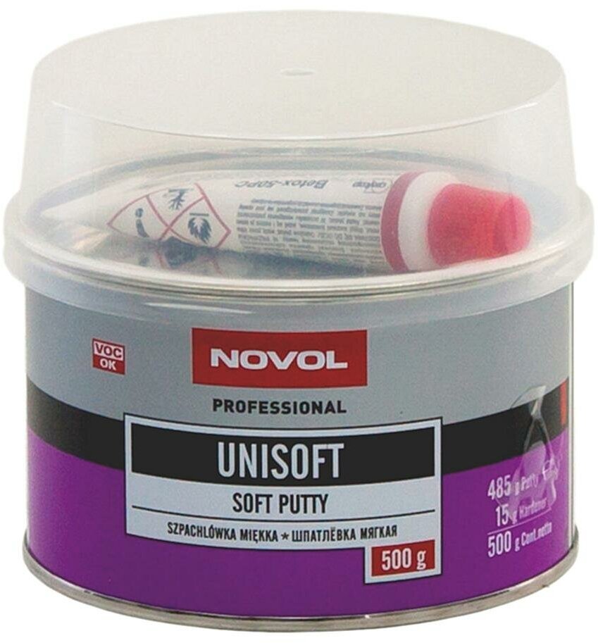 NOVOL Unisoft Putty Шпатлевка мягкая наполняющая 0,5 кг.