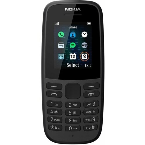 Мобильный телефон Nokia 105 черный 237700₽