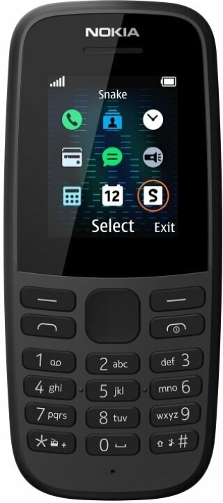 Мобильный телефон Nokia 105 черный