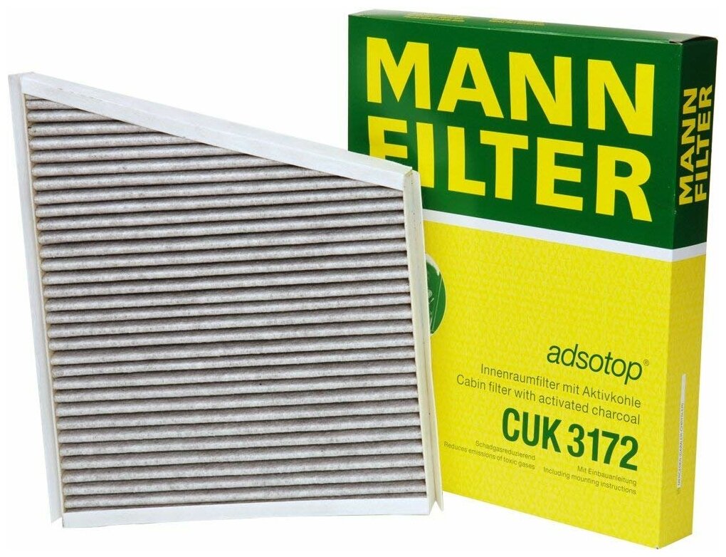 Салонный фильтр угольный Mann-Filter CUK3172