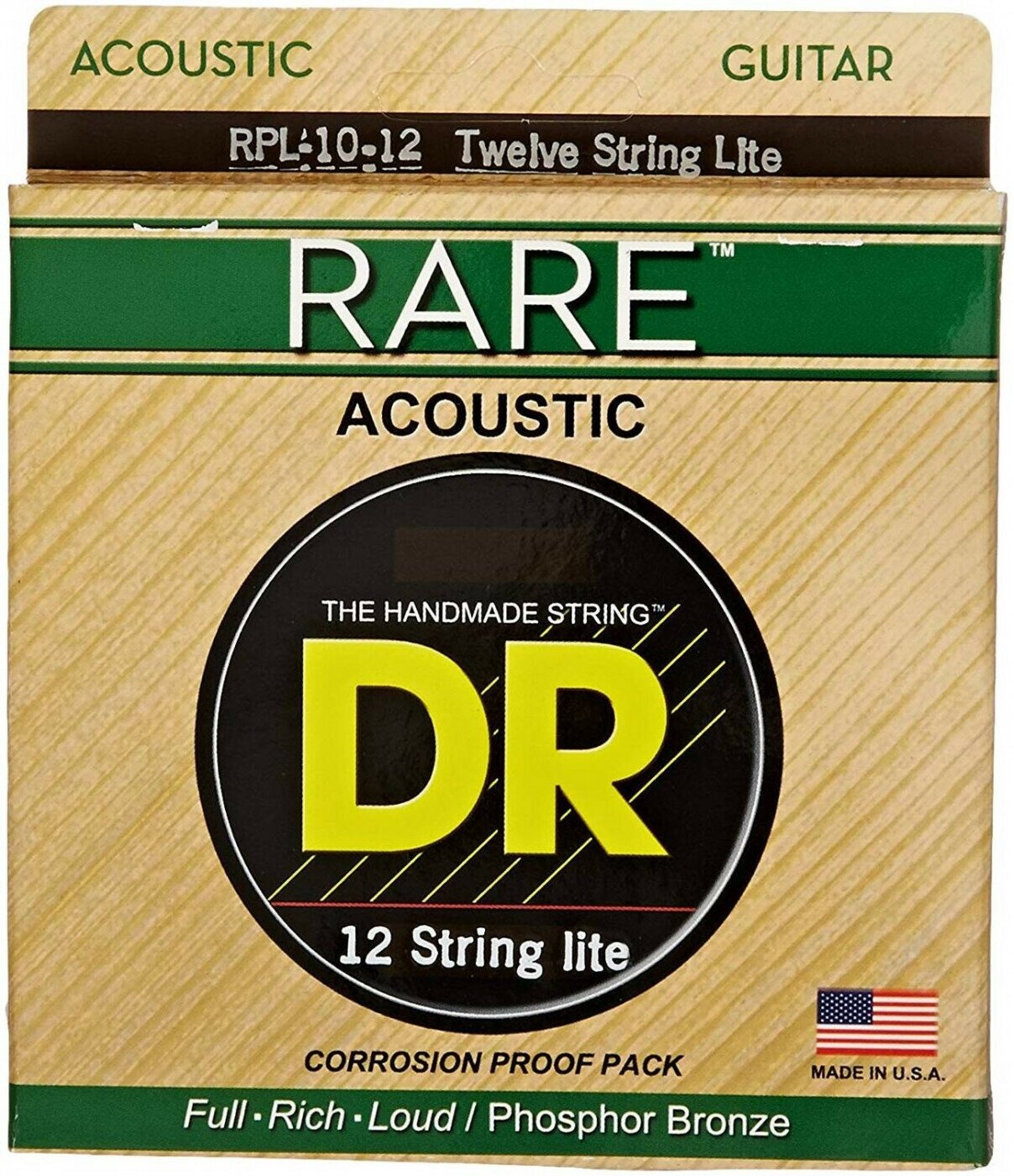 DR RPL-10/12, 12 String (10/10 - 48/28) Струны для 12-струнной акустической гитары