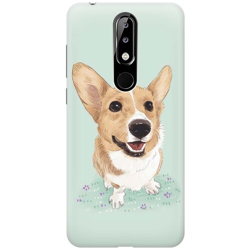 фото Gosso ультратонкий силиконовый чехол-накладка для nokia 5.1 plus / x5 (2018) с принтом "корги"