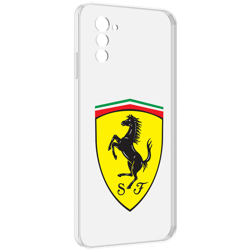 Чехол MyPads Ferrari-3 мужской для UleFone Note 12 / Note 12P задняя-панель-накладка-бампер