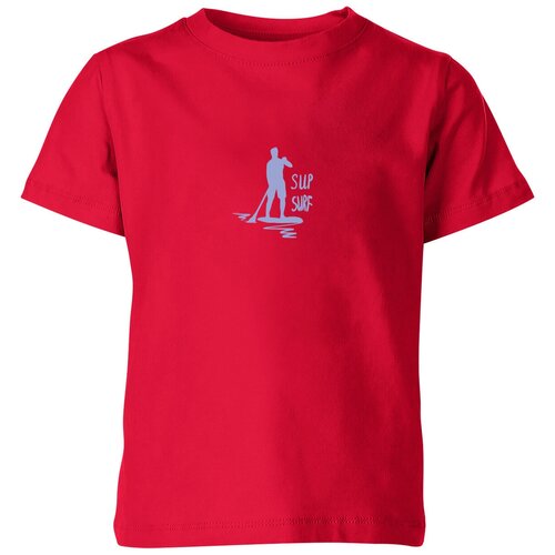 мужская футболка сап серф sup surf man 2xl синий Футболка Us Basic, размер 6, красный