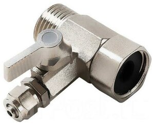 <b>Кран</b> тройник проходной 1/2" г/ш* трубка 1/4, <b>для</b> <b>подключения</b> <b>питьевых</b> систем к водоснабжению КБП-14-12