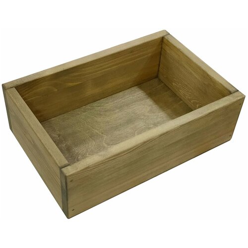 Деревянный ящик 32,8х21,8х10,4 см, ZELwoodBOX, рустикальный дуб