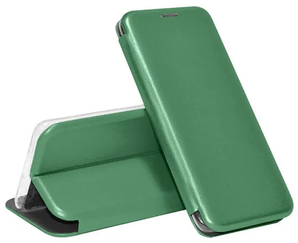 Чехол-книжка для Samsung Galaxy S20 FE G780 зеленый противоударный откидной с подставкой, кейс с магнитом, защитой экрана и отделением для карт