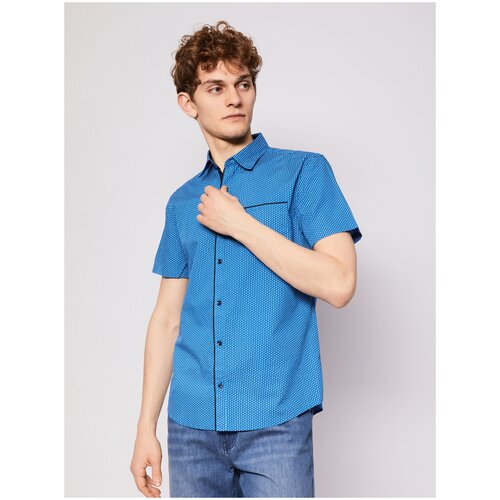 фото Рубашка zolla размер m 50 blue (голубой)