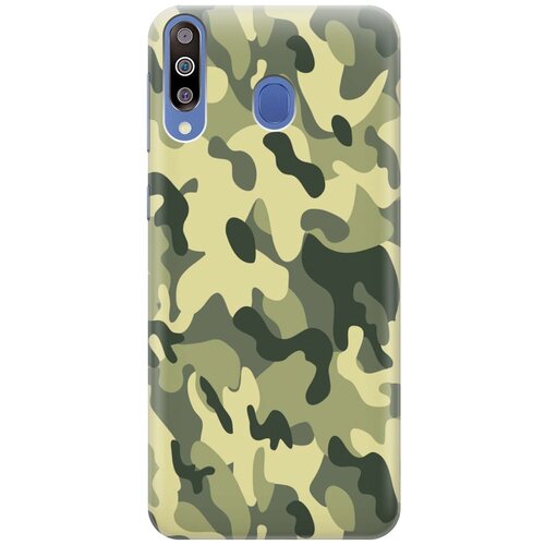 фото Gosso ультратонкий силиконовый чехол-накладка для samsung galaxy m30 с принтом "хаки"