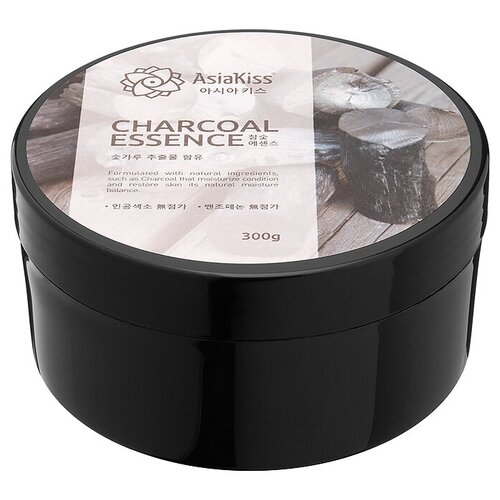 AsiaKiss Гель с угольной эссенцией - Charcoal essence soothing gel, 300мл