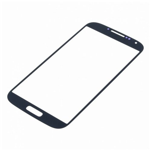 Стекло модуля для Samsung i9500/i9505 Galaxy S4, синий, AA