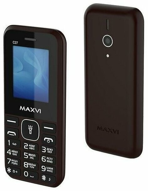 Maxvi телефон мобильный Maxvi C27 brown