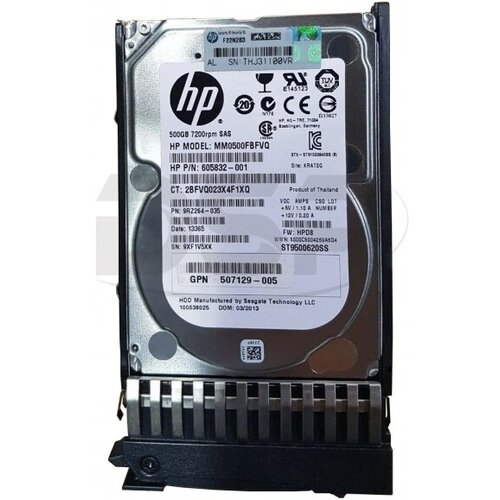 Жесткий диск HP 652745-S21 500Gb SAS 25 HDD 2286500₽