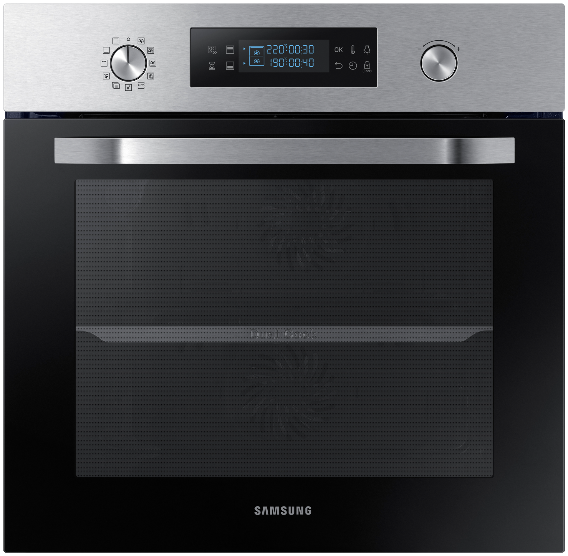 Духовой шкаф Samsung NV68R3541RS c Dual Cook, 68 л