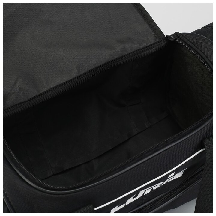 Сумка спортивная Luris отдел на молнии, 3 наружных кармана, регулируемый ремень, черный - фотография № 5