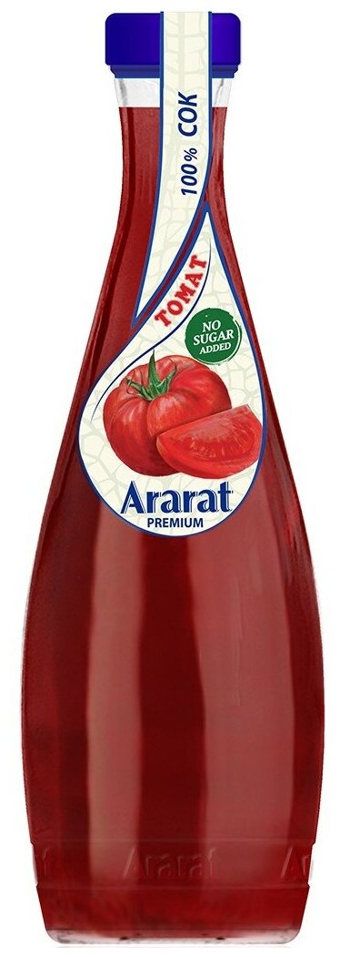 Томатный сок прямого отжима "Ararat Premium" 0,75 л. ст. - фотография № 1