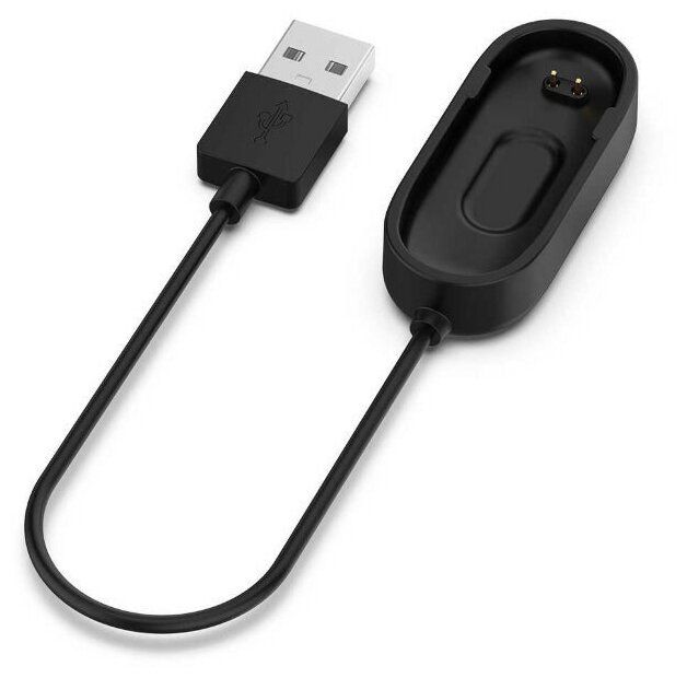 Usb кабель-зарядка для фитнес-браслета Xiaomi Mi Band 4 чёрный