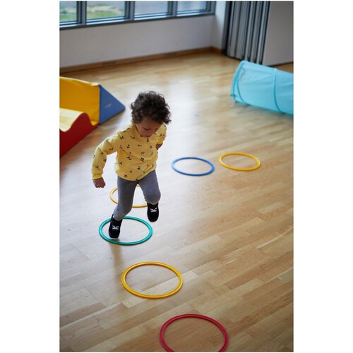 фото Брюки детские 500 baby gym цвет:серый, размер: 82-88 cm 24m, цвет: серо-голубой/черный domyos х декатлон decathlon