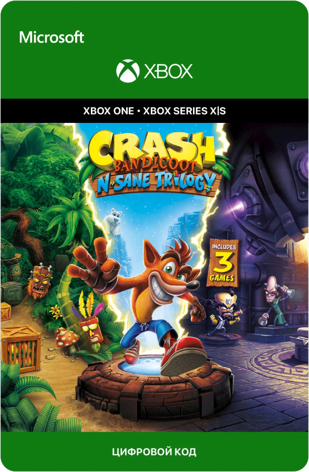 Игра Crash Bandicoot™ N. Sane Trilogy для Xbox One/Series X|S (Аргентина), электронный ключ