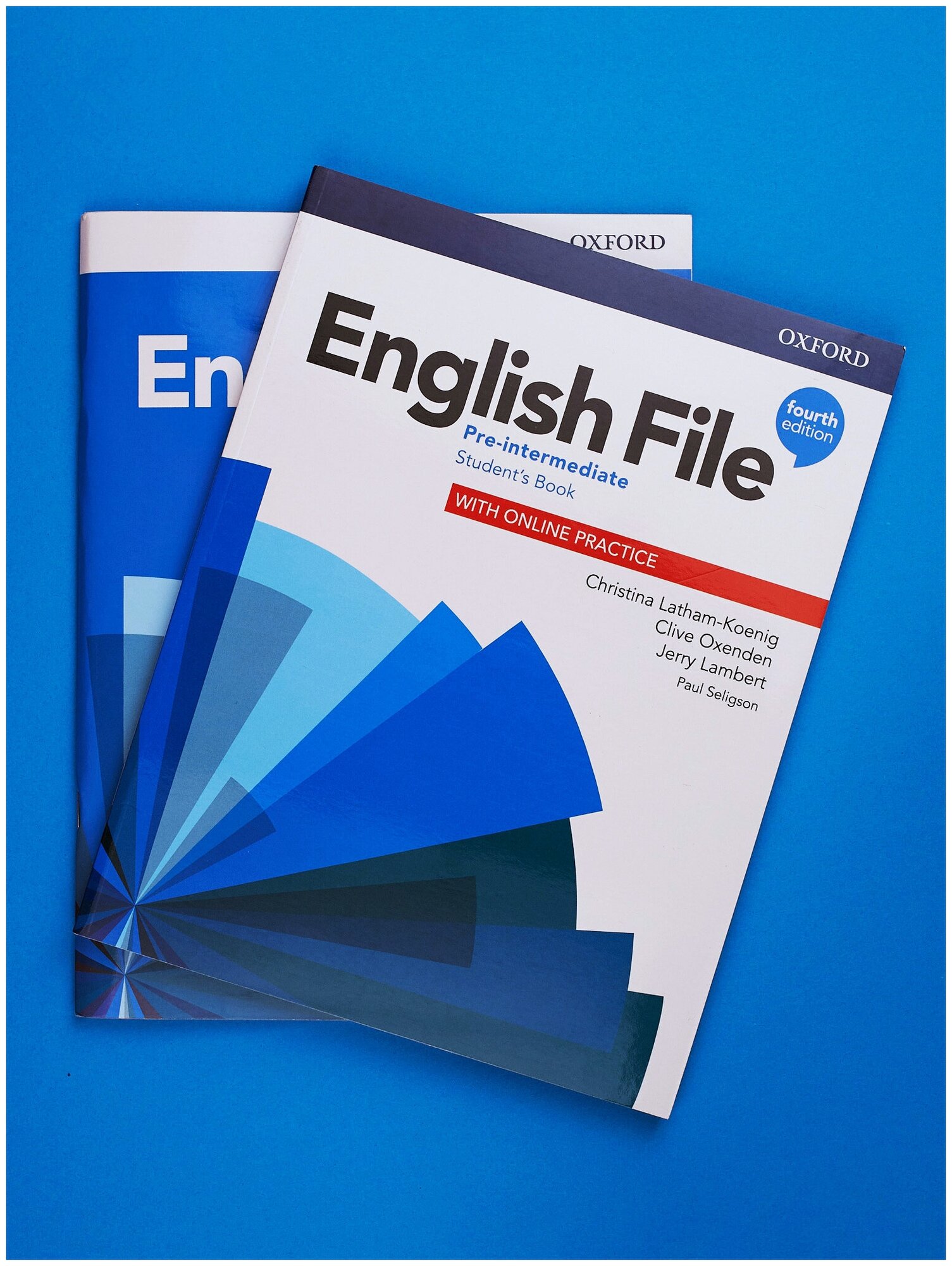 Книга English File Pre-Intermediate 4 издание Комплект Student's book + Workbook для изучения английского языка