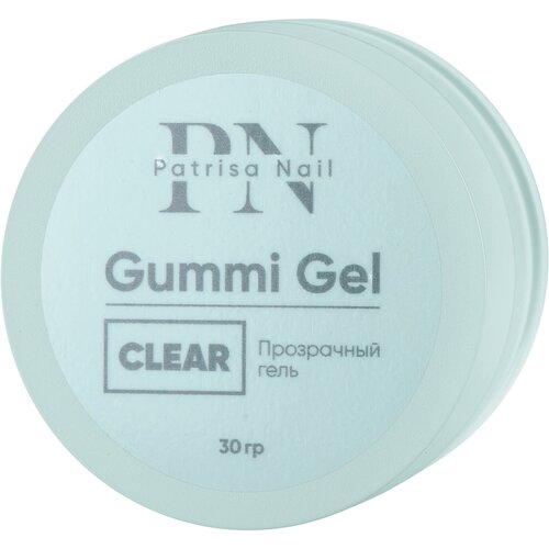 Прозрачный гель Patrisa nail, Gummi Gel Clear высокой вязкости, 30 г