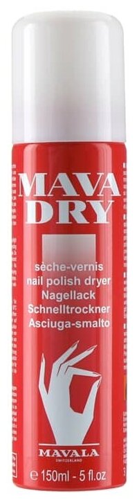 Mavala Верхнее покрытие Mavadry Spray, бесцветный, 150 мл