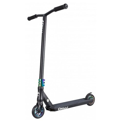 самокат chilli pro scooter rocky vol 2 black neochrome Детский трюковой самокат Chilli Pro Reaper , grim neochrome