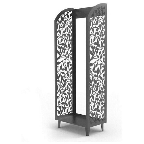 Дровница в стиле лофт из металла Листочки 2 24200₽