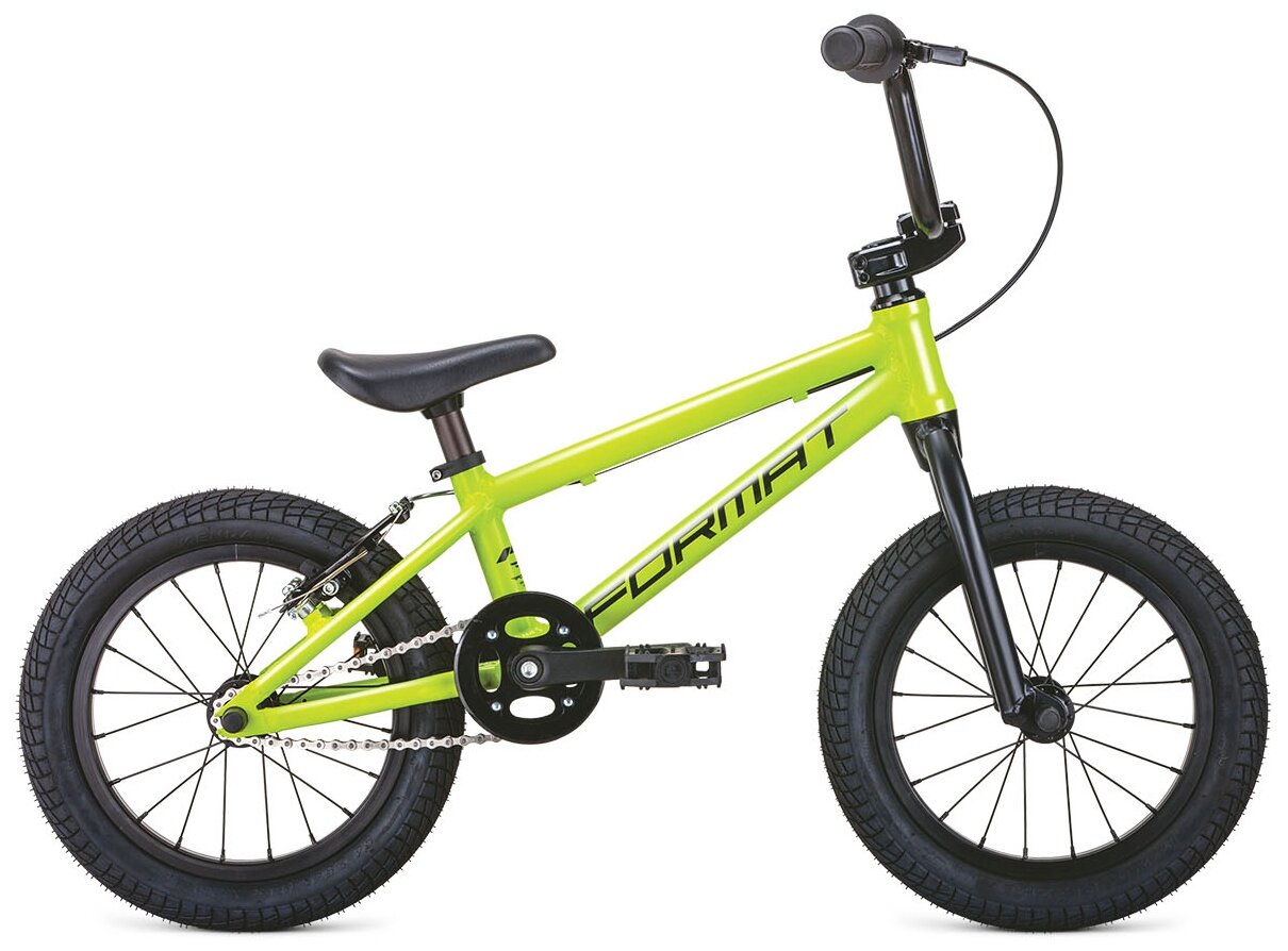 Велосипед Format Kids 14 bmx 2021 рост OS, зеленый, RBKM1K3B1002