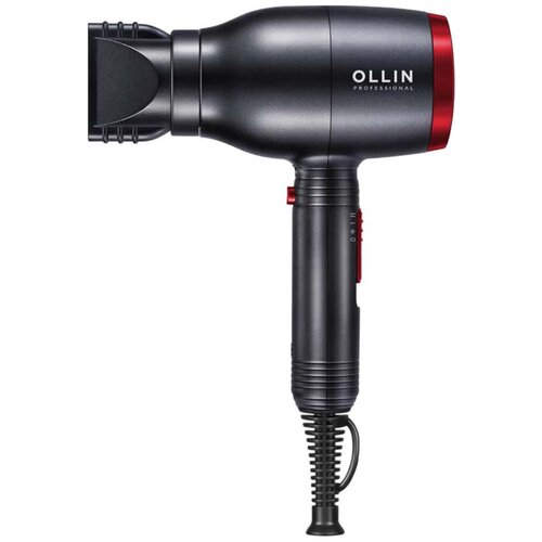 фен ollin professional hair tools ol 7200 фен профессиональный 2300 2600w фен профессиональный 2300 2600w 2 насадки черный 1 шт Фен OLLIN Professional OL-7120, black