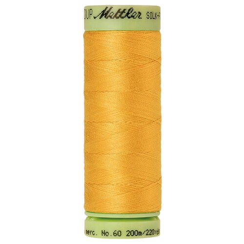 Нить для машинного квилтинга SILK-FINISH COTTON 60, 200 м 100% хлопок 0892 Star Gold ( 9240-0892 ) нить универсальная seralon 100 1000 м 100% полиэстер 0892 star gold 6680 0892