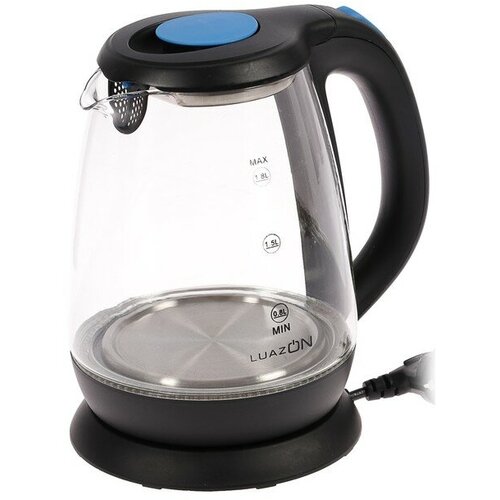 Уценка Чайник электрический LuazON LSK-1810 18 л 1500 Вт подсветка черный 1шт 199700₽