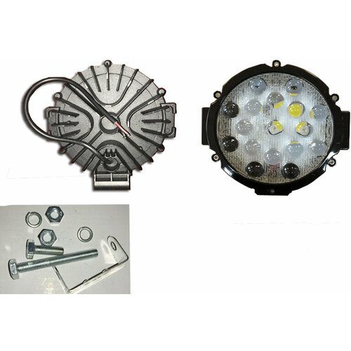 фонарь светодиодный jr 14b 12w spot led 9 30v Фонарь светодиодный LED 51W Dчерный линза (9-30V)