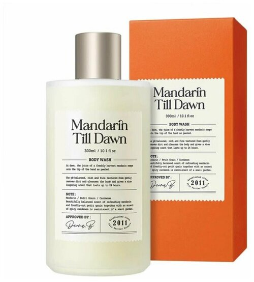 Derma: B Narrative Body Wash Mandarin Till Dawn Гель для душа с ароматом пряного мандарина, 30мл.