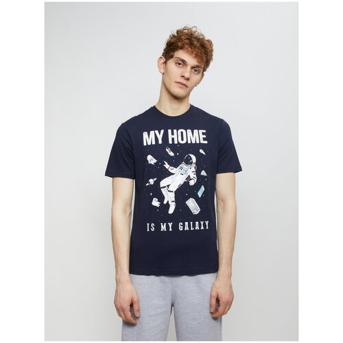 фото Футболка zolla z211223295141 размер xxl, 58 navy (темно-синий)