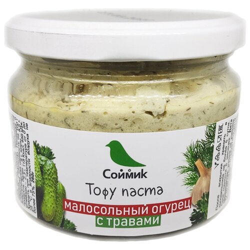 Тофу-паста с малосольными огурцами и травами 260 грамм, Soymik