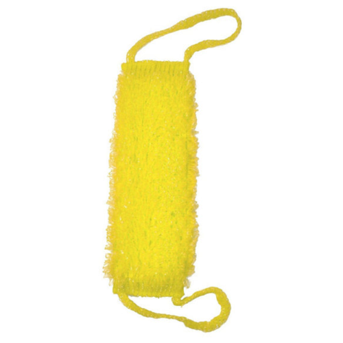 Купить Мочалка жёсткая/ мочалка для душа / мочалка для бани/ мочалка для тела массажная, Mirus Group, желтый