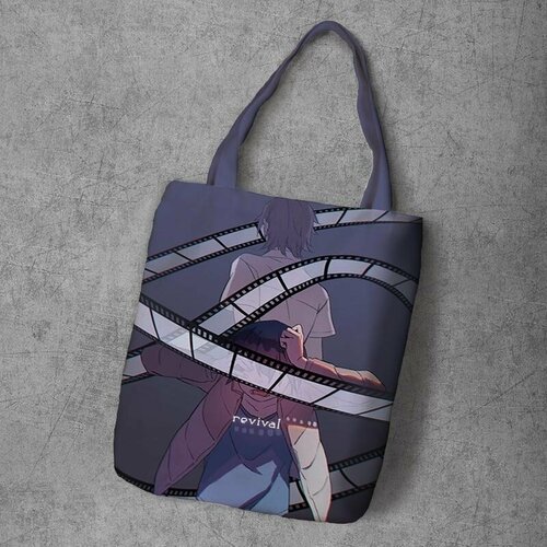 фото Сумка шоппер anime dakimakura, фактура рельефная, мультиколор