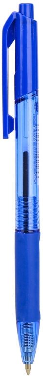 Ручка шариков. автоматическая Deli X-tream EQ02330 прозрачный/синий d=0.7мм син. черн. сменный стержень линия 0.4мм резин. манжета - фотография № 4