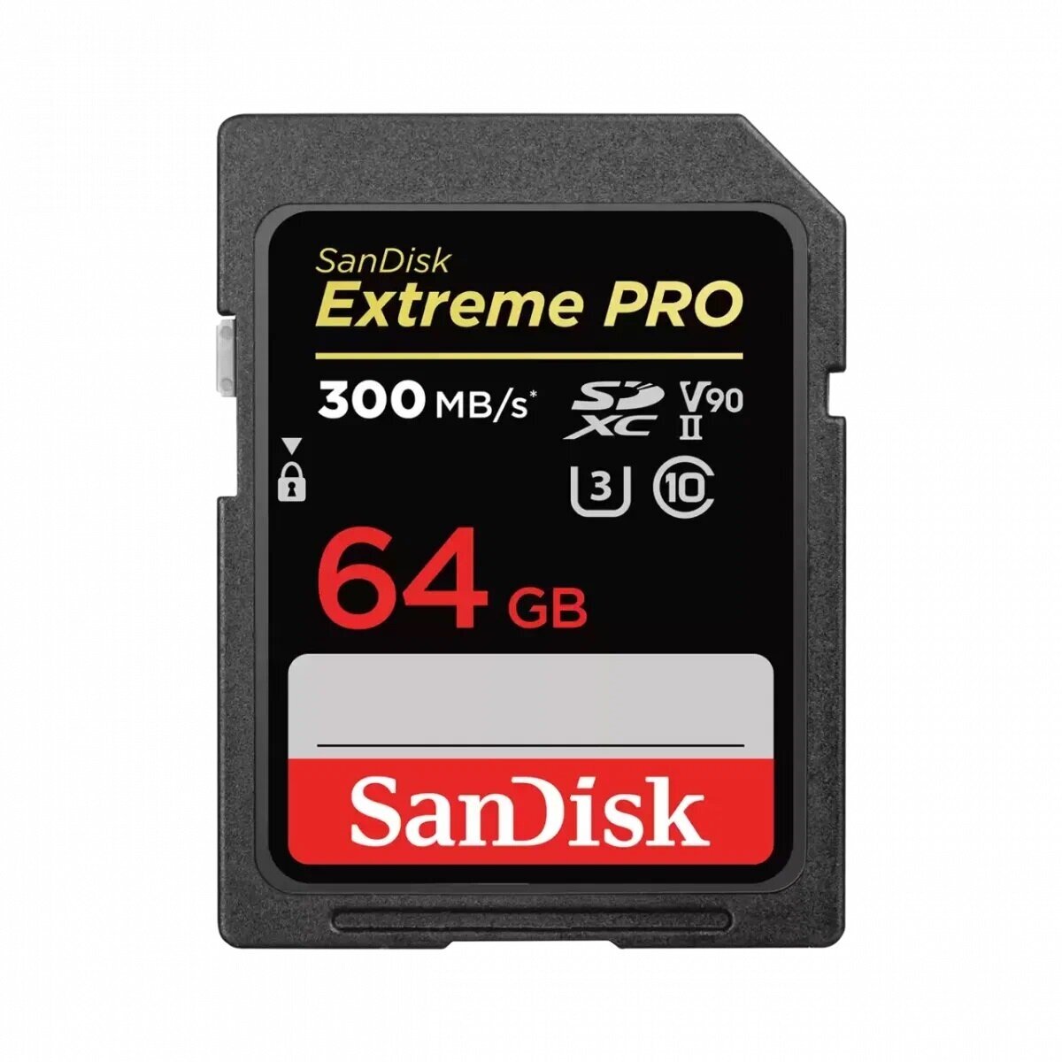 Карта памяти SanDisk SDXC 64GB Extreme PRO UHS-II V90 300MB/s